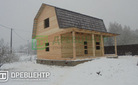 Строительство дома из бруса по проекту ДБ82 в Солнечногорском район д.Кочергино