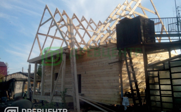Строительство дома из бруса 6х9 по проекту ДБ 17