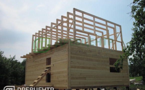 Строительство дома из бруса по проекту ДБ 59 в Зарайском районе