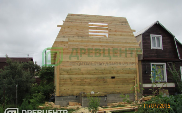 Строительство дома из бруса по проекту ДБ81 в Волоколамском районе