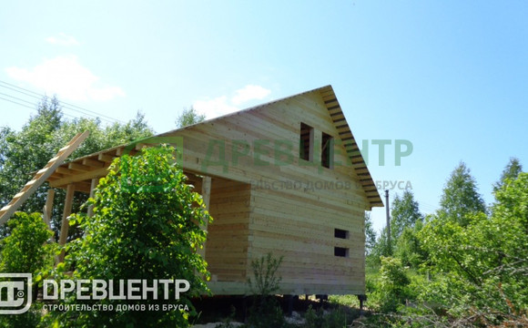 Строительство дома из бруса по проекту ДБ10 в Шаховском районе Московской области