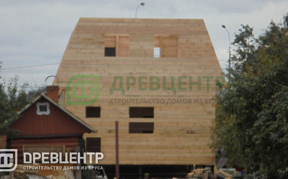 Строительство дома из бруса по проекту ДБ2 в Мытищинском районе д.Капустино