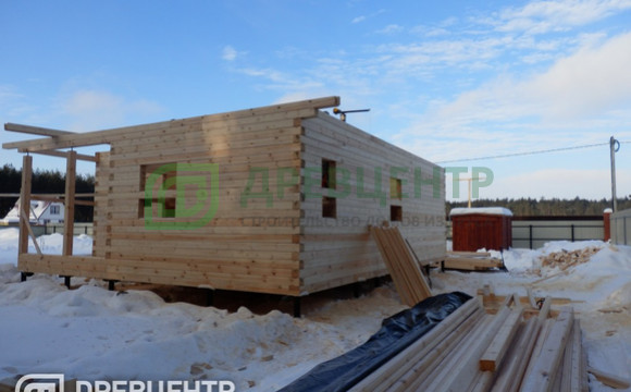 Строительство дома из бруса по проекту ДБ109 во Владимирской области д.Дубки