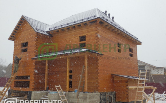 Строительство дома из бруса по проекту Дб 119 в Рузском районе