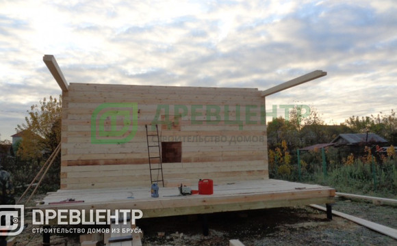 Строительство дома из бруса по проекту ДБ10 в Раменском районе д.Речицы.