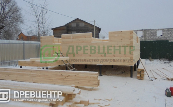Строительство дома из бруса в Серпуховском районе пос.Большевик