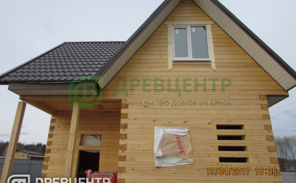 Отделка дома из бруса по проекту ДБ 9 в Воскресенском районе д. Барановское