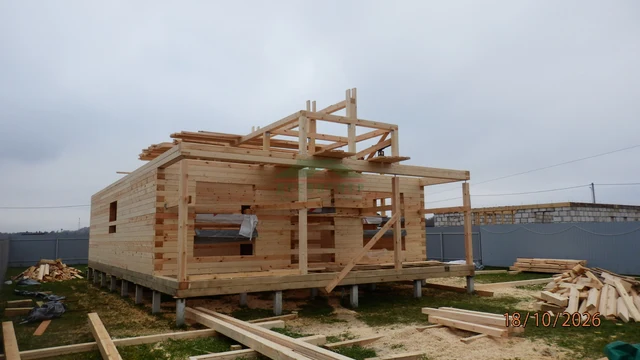 Строительство дома из бруса по проекту ДБ178 в Истринском районе, КП Карцево , фото 10 из 37