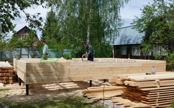 Строительство дома из бруса по проекту ДБ136 в Талдомском районе