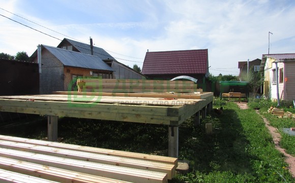 Строительство дома из бруса по проекту ДБ10 в Калужской области