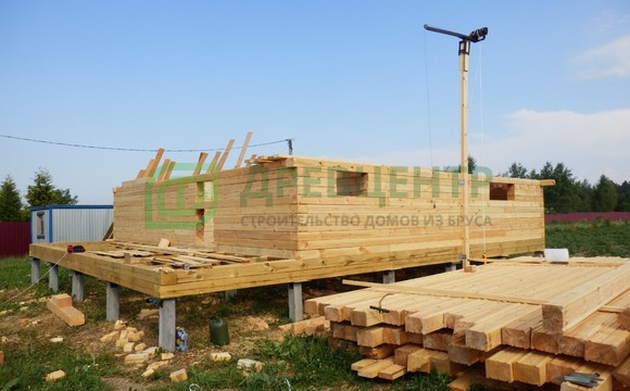 Строительство дома из бруса по проекту ДБ85 в Рузском районе