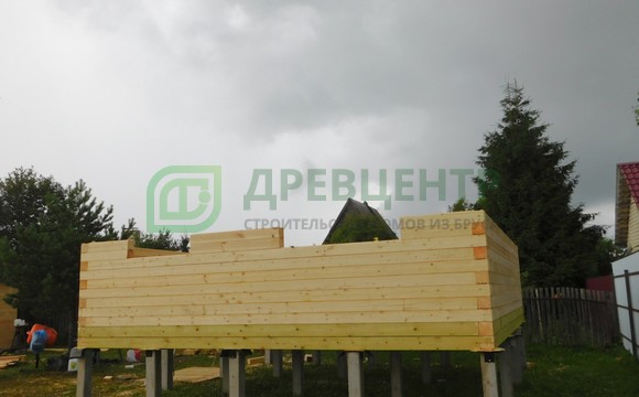 Строительство дома из бруса по проекту ДБ39 во Владимирской области г. Киржач