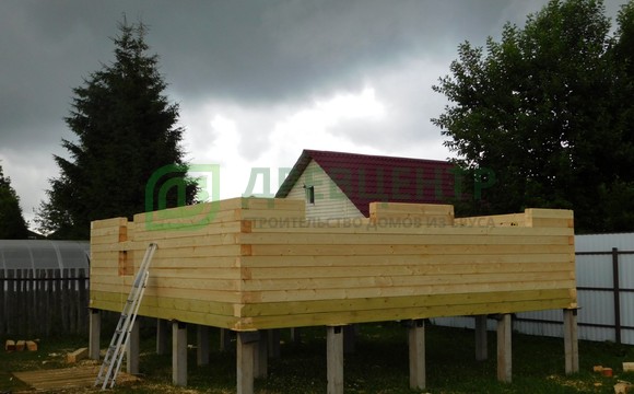 Строительство дома из бруса по проекту ДБ39 во Владимирской области г. Киржач