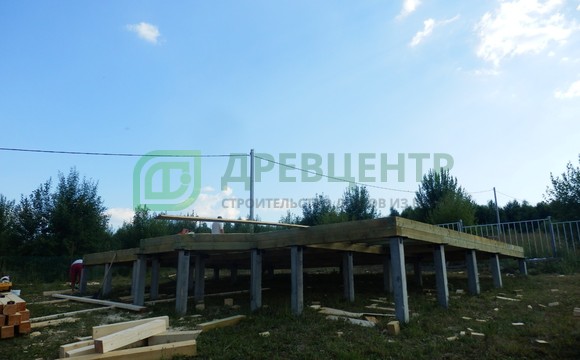 Строительство дома из бруса по проекту ДБ62 в Истринском районе д. Бужарово