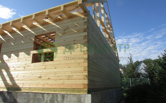 Строительство дома из бруса 10х11 м. в Наро Фоминском районе д. Пожитково