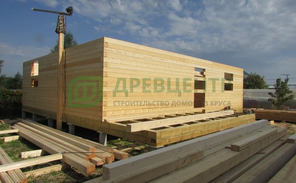 Строительство дома из бруса 8х10 м в Павлово Посадском районе д. Евсеево