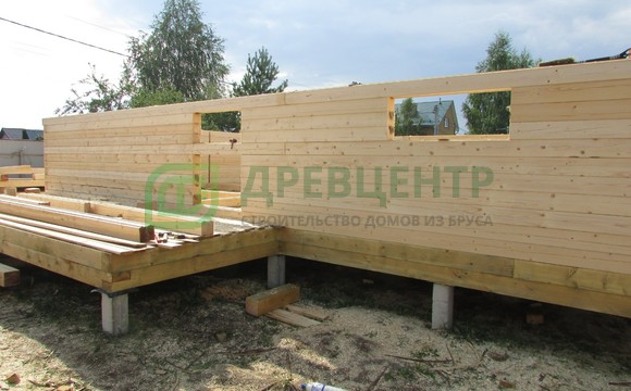 Строительство дома из бруса 8х10 м в Павлово Посадском районе д. Евсеево