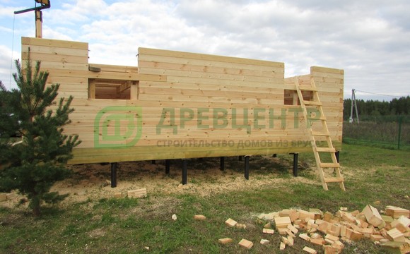 Строительство дома из бруса 6х8 во Владимирской области ДНТ Финеев Луг