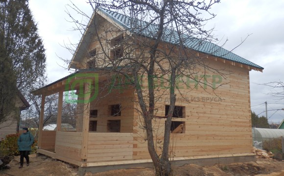 Строительство дома из бруса 6х8 в Костромской области п. Прибрежное