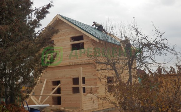 Строительство дома из бруса 6х8 в Костромской области п. Прибрежное