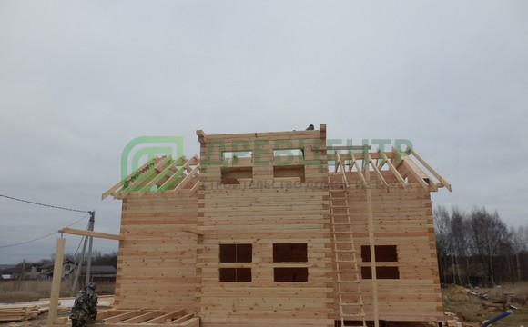 Строительство дома из бруса по проекту ДБ99 в Дмитровском районе д. Маринино