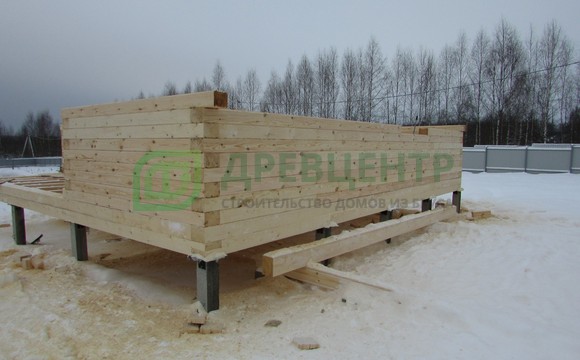 Строительство дома из бруса 6х9 м в Ярославской области д. Глебовское