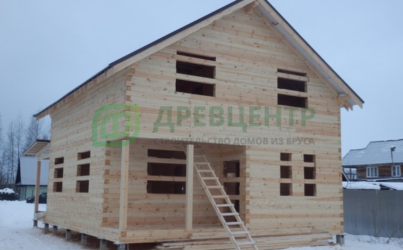 Строительство дома из бруса в Рузском районе СНТ Изотоп