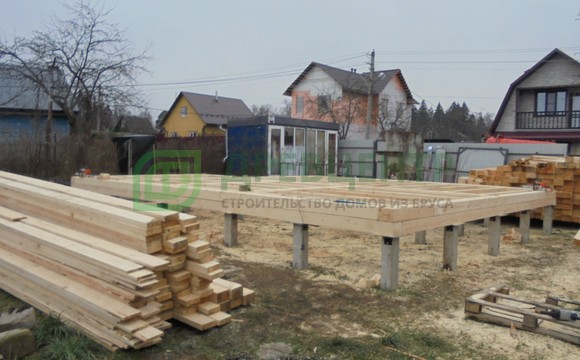 Строительство дома из бруса по проекту ДБ143 в Новой Москве 