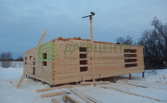 Строительство дома из бруса 12х12 м в Рузском районе СНТ Ракитино
