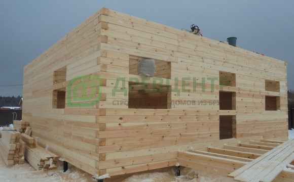Строительство дома из бруса по проекту ДБ94 в Талдомском районе д. Васино