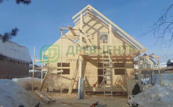 Строительство дома из бруса по проекту ДБ63 в Раменском районе с.т. Михнево