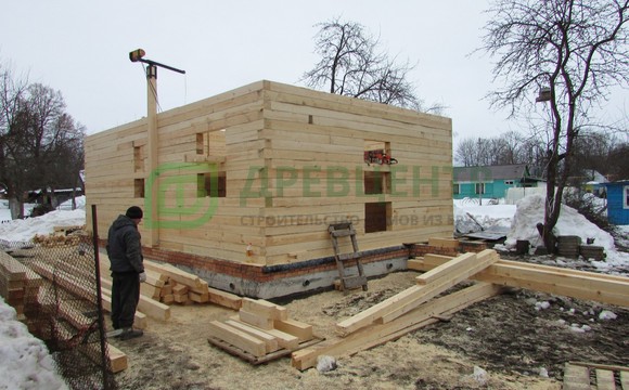 Строительство дома из бруса 6х9 в Калужской области д. Картышово