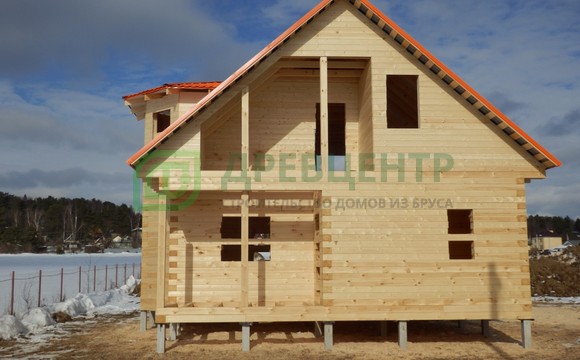 Строительство дома из бруса по проекту ДБ62 в Истринском районе д. Санниково