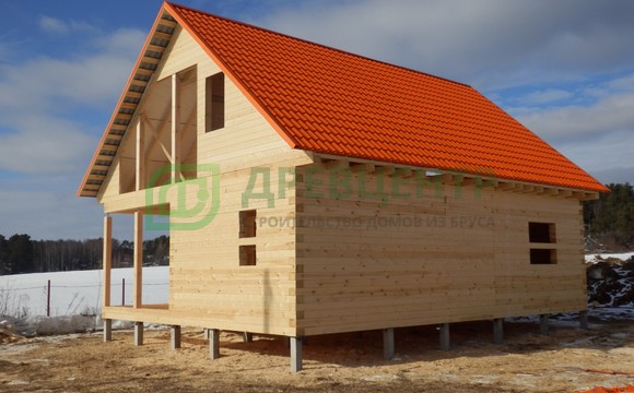 Строительство дома из бруса по проекту ДБ62 в Истринском районе д. Санниково