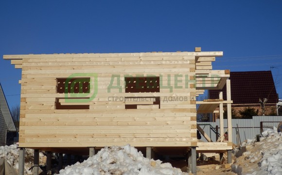 Строительство дома из бруса по проекту ДБ148 в Солнечногорском районе д. Тимоново