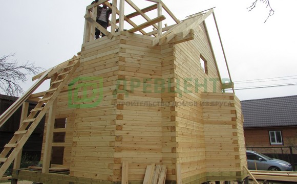 Строительство дома из бруса по проекту ДБ16 в г. Конаково