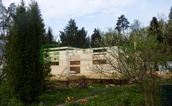 Строительство дома из бруса по проекту ДБ70 в Одинцовском районе д. Сивково