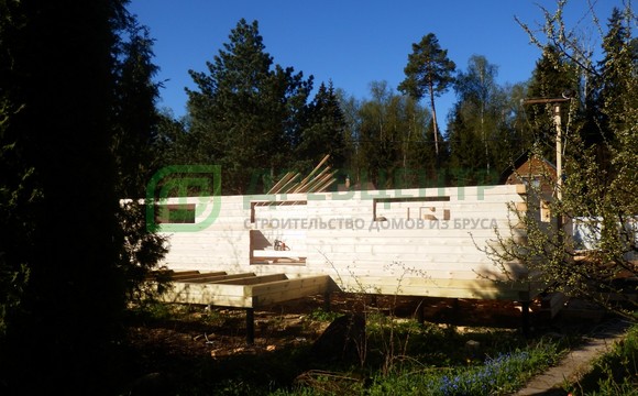 Строительство дома из бруса по проекту ДБ70 в Одинцовском районе д. Сивково