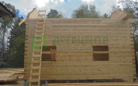 Строительство дома из бруса по проекту ДБ36 в Пушкинском районе, район Заветы Ильича