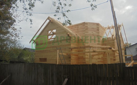 Строительство дома из бруса по проекту ДБ36 в Пушкинском районе, район Заветы Ильича
