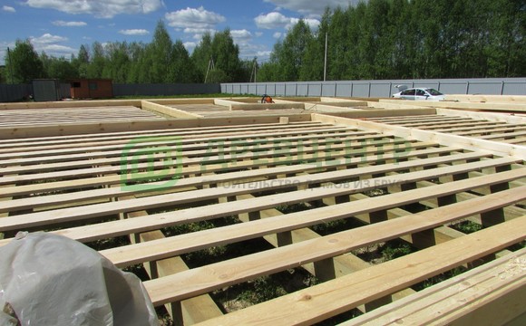 Строительство дома из бруса по проекту ДБ70 в Ярославской области д. Глебовское