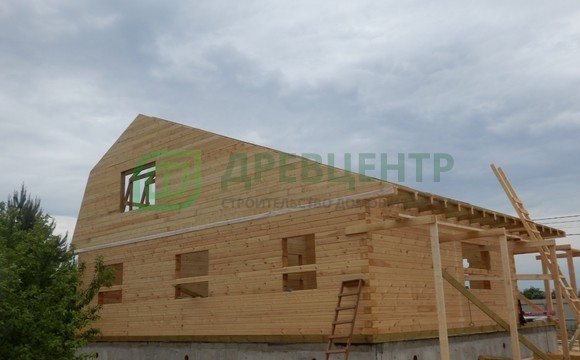Строительство дома из бруса 8х10 м в Солнечногорском районе д. Дурыкино