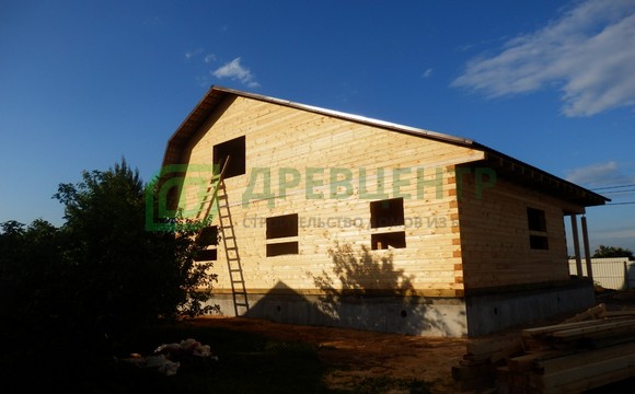 Строительство дома из бруса 8х10 м в Солнечногорском районе д. Дурыкино