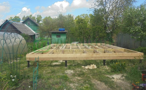 Строительство дома из бруса 6х8 м в Одинцовском районе д. Часцы