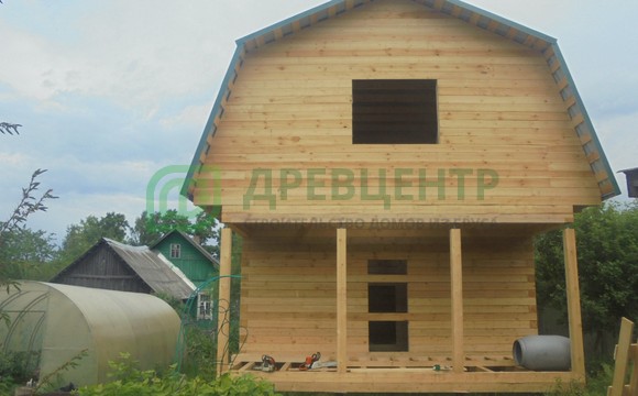 Строительство дома из бруса 6х8 м в Одинцовском районе д. Часцы
