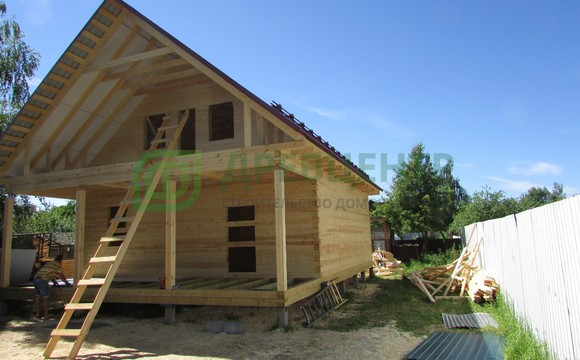 Строительство дома из бруса 8х11,5 м в Воскресенском районе д. Фаустово