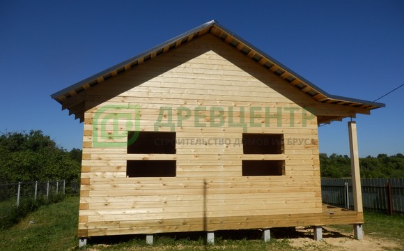 Строительство дома из бруса 7х9 м. в Калужской области, д. Большое Ноздрино