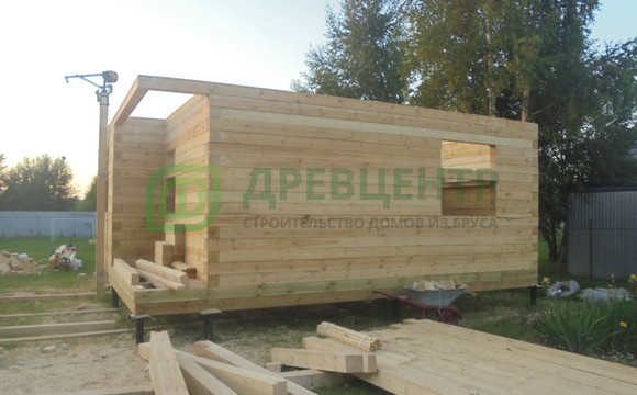 Строительство дома из бруса по проекту ДБ 110 в Раменском районе с. Степановское