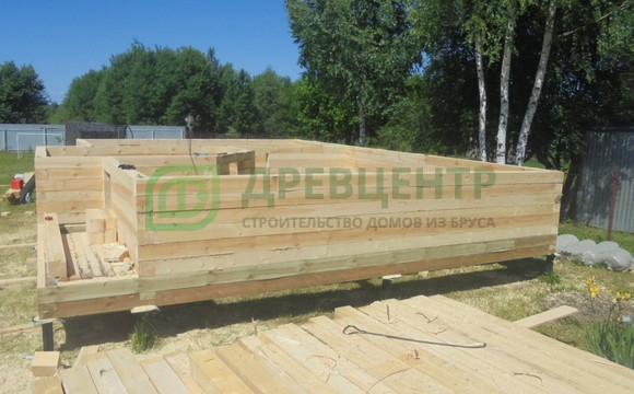 Строительство дома из бруса по проекту ДБ 110 в Раменском районе с. Степановское