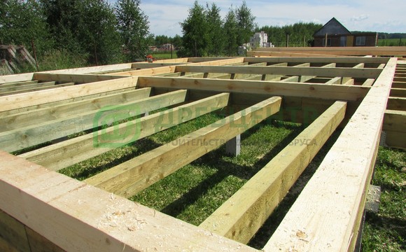 Строительство дома из бруса 7х9 м. в Домодедовском районе, с. Михайловское
